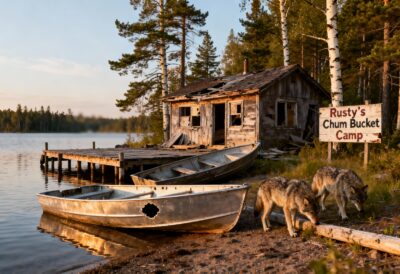Quaint cabin on Lake Tetanus