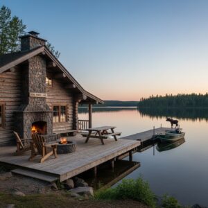 Spacious Lake View Cabin on Casino Lake (4-10 people)