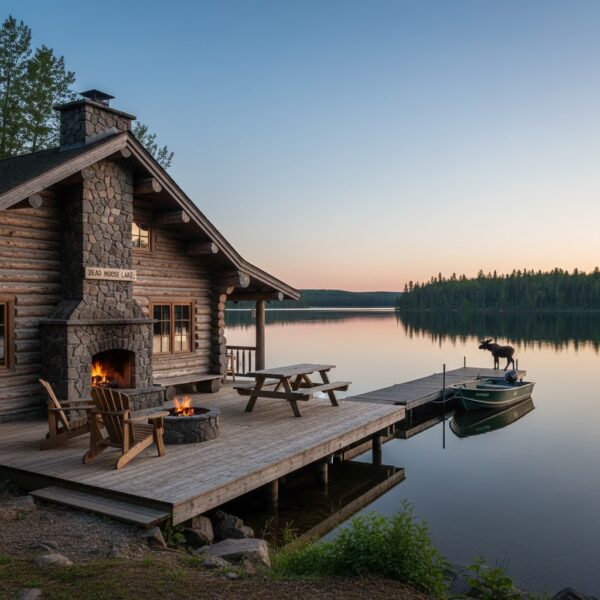 Spacious Lake View Cabin on Casino Lake (4-10 people)